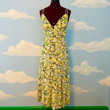 NWT UO Green Floral Midi Strappy Dress Sz M