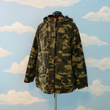 Camo Jacket with Sharon Needles Back Patch Sz M/L