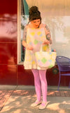 Pastel Patchwork A Line Dress (L)