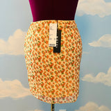 NWT UO Motel Stretchy Summer Bloom Mini Skirt Sz M