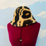 Vintage 1960s Handmade Leopard Bucket Hat