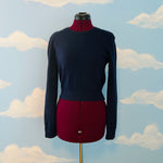 American Apparel Navy Blue Cropped Sweater Sz L