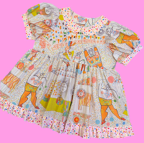 Surreal Circus Babydoll Dress (XL)