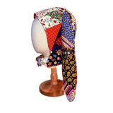 Real Patchwork Bunny Ear Winter Bonnet