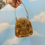 Vintage 1960s Gold Mirror Purse