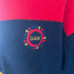 90s UAW 1/4 Zip Fleece Sz L/XL