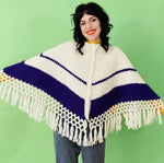 Vintage 1970s Handmade Pancho OSFM