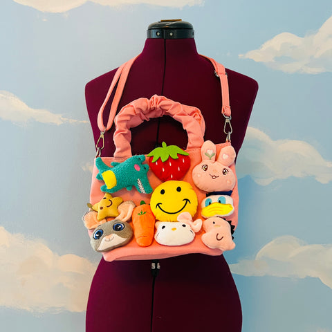 Plush Cuties Pink Canvas Bag