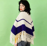 Vintage 1970s Handmade Pancho OSFM