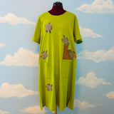 Vintage 90s Turtle Dress still has tags Sz XL