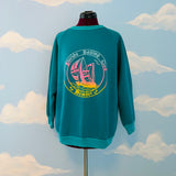 Vintage 80s Florida Sailing Club Crew Neck Sweatshirt Sz L