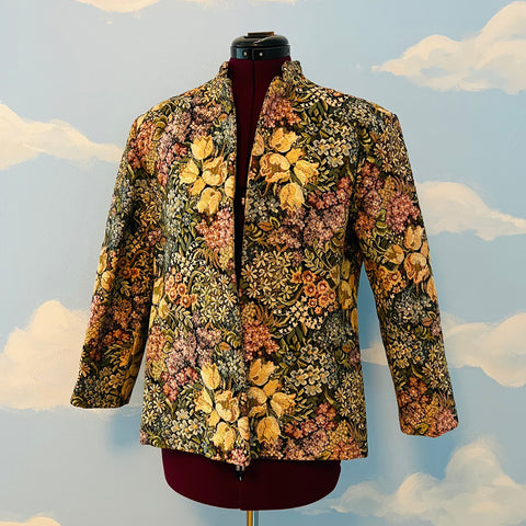 Vintage 80s Tapestry Jacket Sz M/L