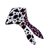 Snails/Cow Print Reversible Quilted Hooded Scarf