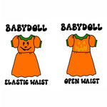 Custom Jack-O-Lantern Babydoll Dress