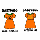 Custom Jack-O-Lantern Babydoll Dress