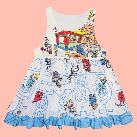 Playhouse Jumper Dress w/ pockets (M)