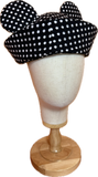 Black and White Polka Dot Sailor Hat with Ears
