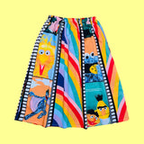 Rainbow Puppet Midi Skirt w/ pockets (S/M)