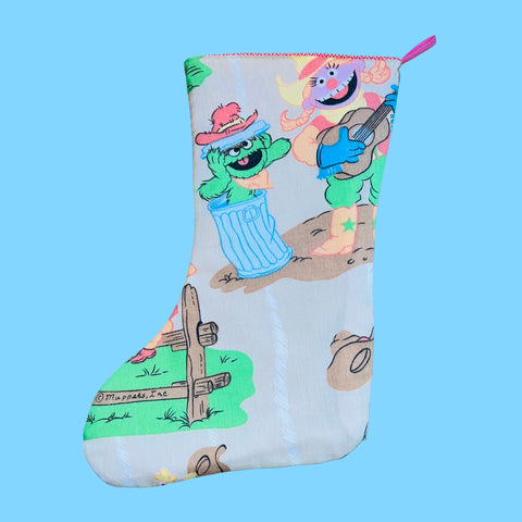 Holiday Stocking in Cowboy Puppet