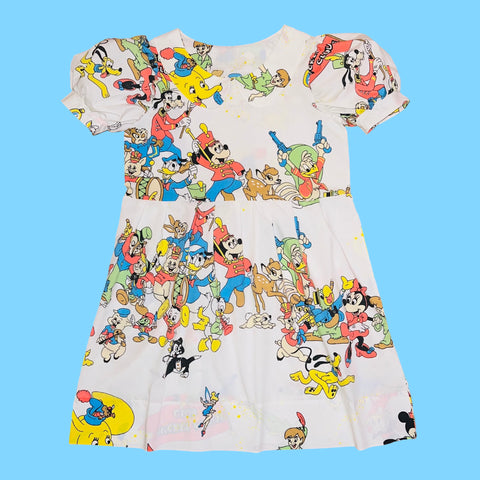 70s Mouse & Friends Babydoll Dress (M)