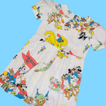 70s Mouse & Friends Babydoll Dress (M)