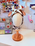Brown Cow Babydoll Dress & Bonnet (S)