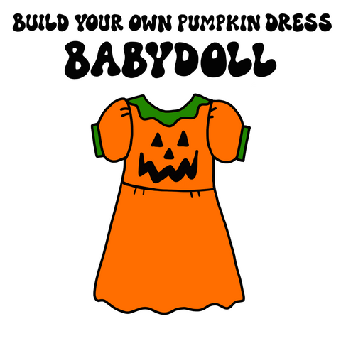 Custom Jack-O-Lantern Babydoll Dress