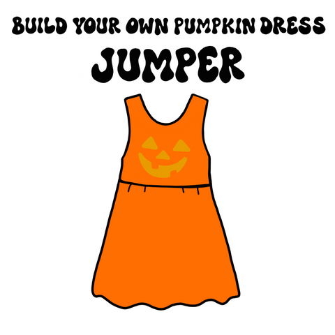 Custom Jack-O-Lantern Jumper Dress