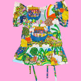 Noah’s Ark Drop Waist Bow Dress (M)
