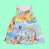 Baby Deer Jumper Dress w/ pockets (S/M)
