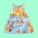 Baby Deer Jumper Dress w/ pockets (S/M)