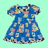 Mouse & Friends Cow Babydoll Dress (M)