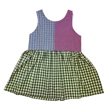 Plaid Jumper Dress (L)