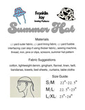 Summer Hat Pattern (physical)