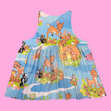 Baby Deer Jumper Dress w/ pockets (XL)
