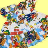 80s Video Game Tiered Dress (XL)