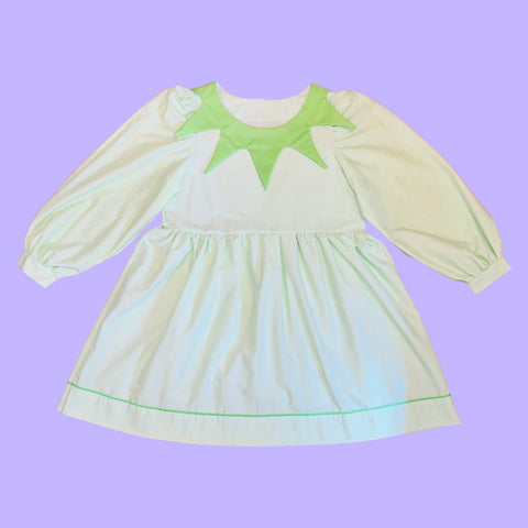 Long Sleeve Frog Babydoll Dress (L)