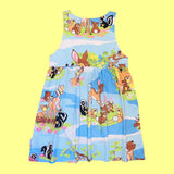 Baby Deer Jumper Dress w/ pockets (M)