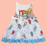 Custom JUMPER Dress (Rainbow Puppet)