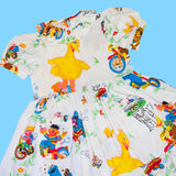 Puppet Street Clown Collar Babydoll Dress (L)
