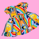 Rainbow Film Strip Babydoll Dress (XL)