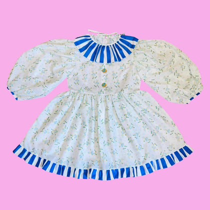 Octopus Button Clown Collar Babydoll Dress (M)