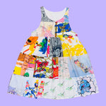 Puppet Patchwork Jumper Dress w/ pockets (L)