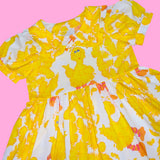 Yellow Bird Babydoll Dress (L)