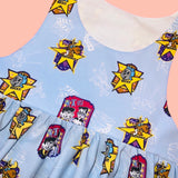 Bocky & Rullwinkle Jumper Dress w/ pockets (L)