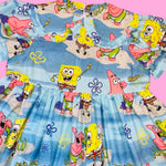 SpongeRob Rectangle Shorts Babydoll Dress (2X)