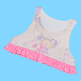 Showgirl Piggy Two Piece Skirt Set / pockets (L)