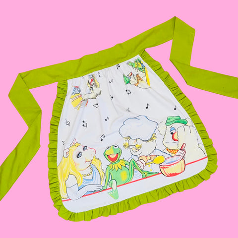 The Puppet Show Apron in Slime Green
