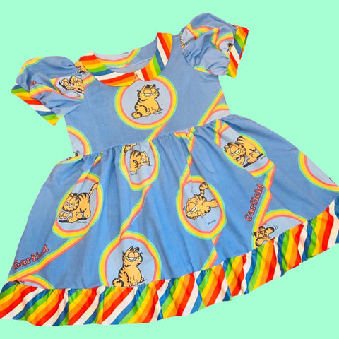 Lazy Cat Rainbow Babydoll Dress (XL)