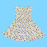 Teddy Bear Sleeveless Ruffle Neck Dress (M)